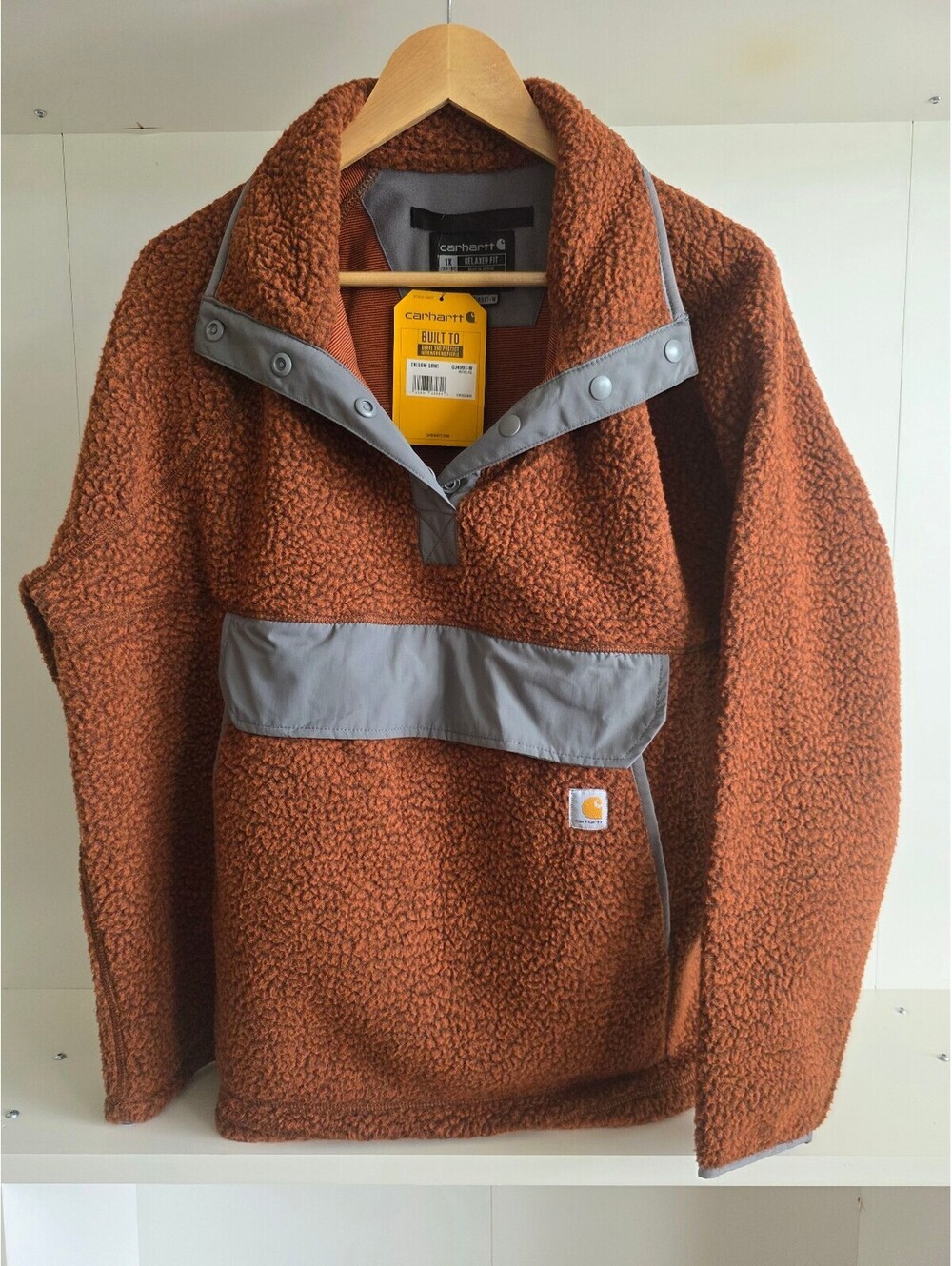 Carhartt Relaxed Fit 1X Fleece Pullover Jacket
